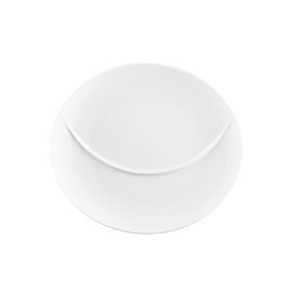 fitness plate MERAN oval 340 mm x 304 mm porcelain white product photo