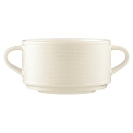 soup cup 270 ml DIAMANT cream white porcelain with relief product photo