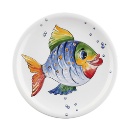 breakfast plate decor "Colourful World of Animals" porcelain  Ø 193 mm product photo