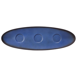 set plate COUP FINE DINING FANTASTIC blue oval 444 mm x 143 mm porcelain product photo
