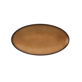 coupe plate COUP FINE DINING FANTASTIC brown oval 329 mm x 179 mm porcelain product photo