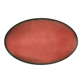 coupe plate COUP FINE DINING FANTASTIC red oval 405 mm x 258 mm porcelain product photo