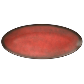 coupe plate COUP FINE DINING FANTASTIC red oval 435 mm x 191 mm porcelain product photo