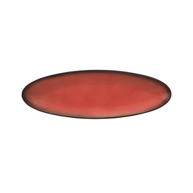 coupe plate COUP FINE DINING FANTASTIC red oval 352 mm x 115 mm porcelain product photo