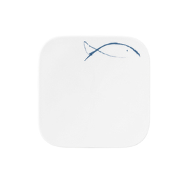 coup plate COUP FINE DINING BLUE SEA square flat 164 mm x 164 mm porcelain product photo