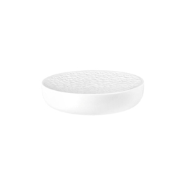 serving platform NORI white porcelain Ø 156 mm with relief product photo
