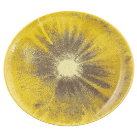 underplate BATIK KURKUMA oval 340 mm x 301 mm | porcelain yellow product photo