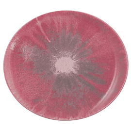 underplate BATIK HIBISKUS oval 340 mm x 301 mm | porcelain red product photo