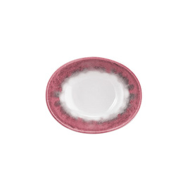 bowl BATIK HIBISKUS 180 ml oval porcelain red H 45 mm product photo
