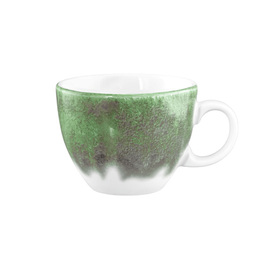 cappuccino cup BATIK MATCHA 220 ml porcelain green with decor product photo