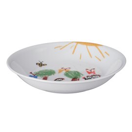 salad bowl porcelain multi-coloured decor "Flori"  Ø 190 mm product photo  S