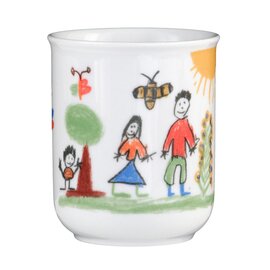 mug 250 ml porcelain multi-coloured decor "Flori" product photo