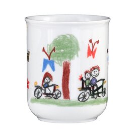 mug 250 ml porcelain multi-coloured decor "Flori" product photo  S