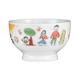 children's bowl porcelain multi-coloured decor "Flori"  Ø 130 mm product photo
