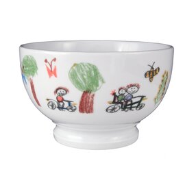 children's bowl porcelain multi-coloured decor "Flori"  Ø 130 mm product photo  S