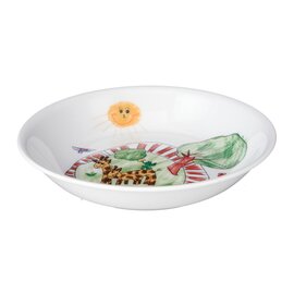 salad bowl porcelain multi-coloured decor "zoo"  Ø 190 mm product photo  S