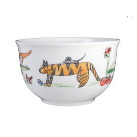 muesli bowl porcelain multi-coloured decor "zoo"  Ø 125 mm product photo