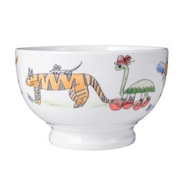 bowl 500 ml porcelain multi-coloured decor "zoo"  Ø 160 mm  H 50 mm product photo  S