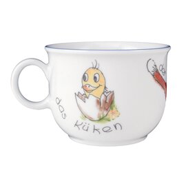 children cup with handle 210 ml porcelain multi-coloured decor "wildlife" product photo  S