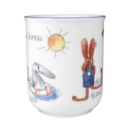 mug 250 ml porcelain multi-coloured decor "wildlife" product photo