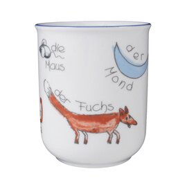 mug 250 ml porcelain multi-coloured decor "wildlife" product photo  S