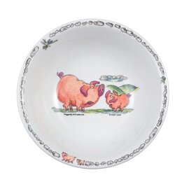 bowl porcelain multi-coloured decor "Piggeldy & Frederick"  Ø 160 mm product photo