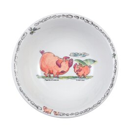 bowl porcelain multi-coloured decor "Piggeldy & Frederick"  Ø 160 mm product photo