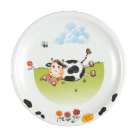 breakfast plate porcelain multi-coloured | decor "cows"  Ø 200 mm product photo