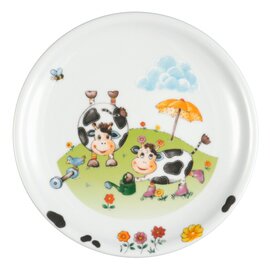 dining plate porcelain multi-coloured | decor "cows"  Ø 250 mm product photo