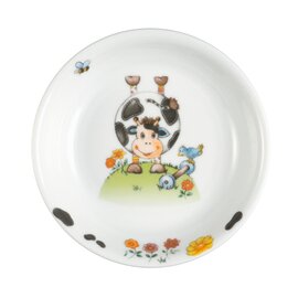 salad bowl porcelain multi-coloured decor "cows"  Ø 190 mm product photo