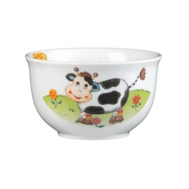 muesli bowl porcelain multi-coloured decor "cows"  Ø 125 mm product photo