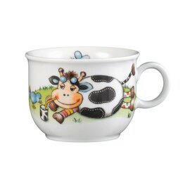 children cup with handle 210 ml porcelain multi-coloured decor "cows" product photo