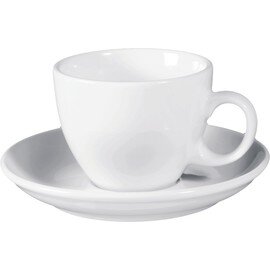 cappuccino cup 220 ml with saucer MERAN porcelain white product photo