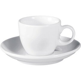 espresso cup 90 ml with saucer MERAN porcelain white product photo