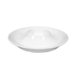 egg cup MANDARIN porcelain white with rest product photo