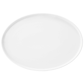 plate flat GOOD MOOD | oval 366 mm x 260 mm | porcelain white product photo