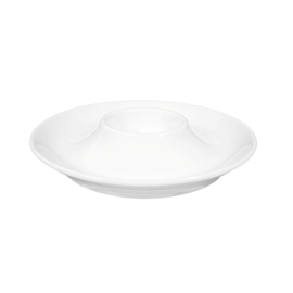 egg cup BLUES with rest porcelain white smooth product photo