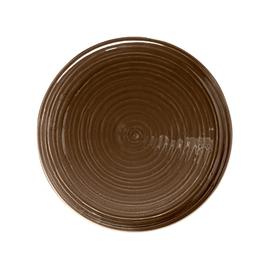 plate flat TERRA COLOUR GLAZE brown Ø 278 mm | porcelain product photo
