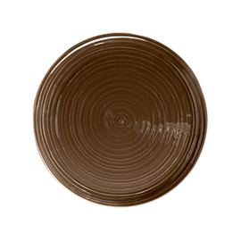 bread plate TERRA COLOUR GLAZE brown Ø 177 mm | porcelain product photo