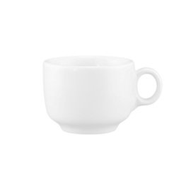 espresso cup SENTO with handle 80 ml | porcelain white product photo