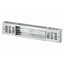 Quartz compact built-in module, model 29000, housing made of chrome nickel steel 18/10, 1 IRK halogen infrared quartz lamp, L 32 cm, 2 mounting screws, cable entry product photo