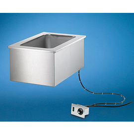 built-in bain-marie 4212/2 with 2 basins suitable for 2 x GN 1/1 - 200 mm | 1500 watts 230 volts product photo