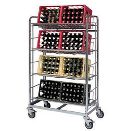 beverage trolley SGW 04 4 swivel castors 2 braked castors 1080 mm  x 570 mm  H 840 mm product photo