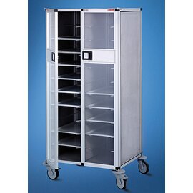 tray trolley RTW 202 for tray size 530 x 325 mm | with acrylic glass door product photo