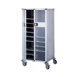 tray trolley RTW 208 for tray size 530 x 325 mm | with acrylic glass door product photo