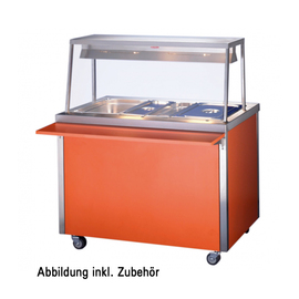 hot servery counter YOUNG-LINE 65004/B | orange | suitable for 4 x GN 1/1 product photo