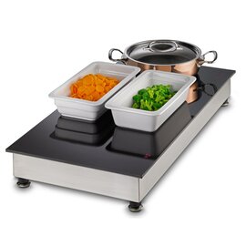 induction chafer HO 1500/CNS 1500 watts 2 heating zones 800 mm  x 400 mm  H 114 mm product photo