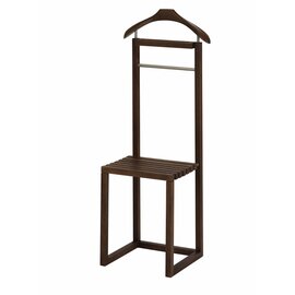 suit stand RAVENNA wood metal walnut brown  H 1150 mm product photo