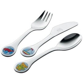 children's cutlery TOYS stainless steel set of 3 colorful theme for children product photo