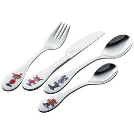 children's cutlery FRIENDS 4-part stainless steel colorful theme for children product photo